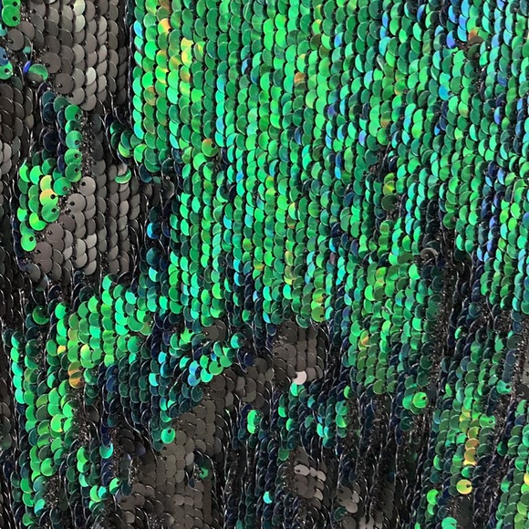 GUESS STUNNING 2 way color Sequin Skirt. SEXY! Size XS. - Picture 3 of 9